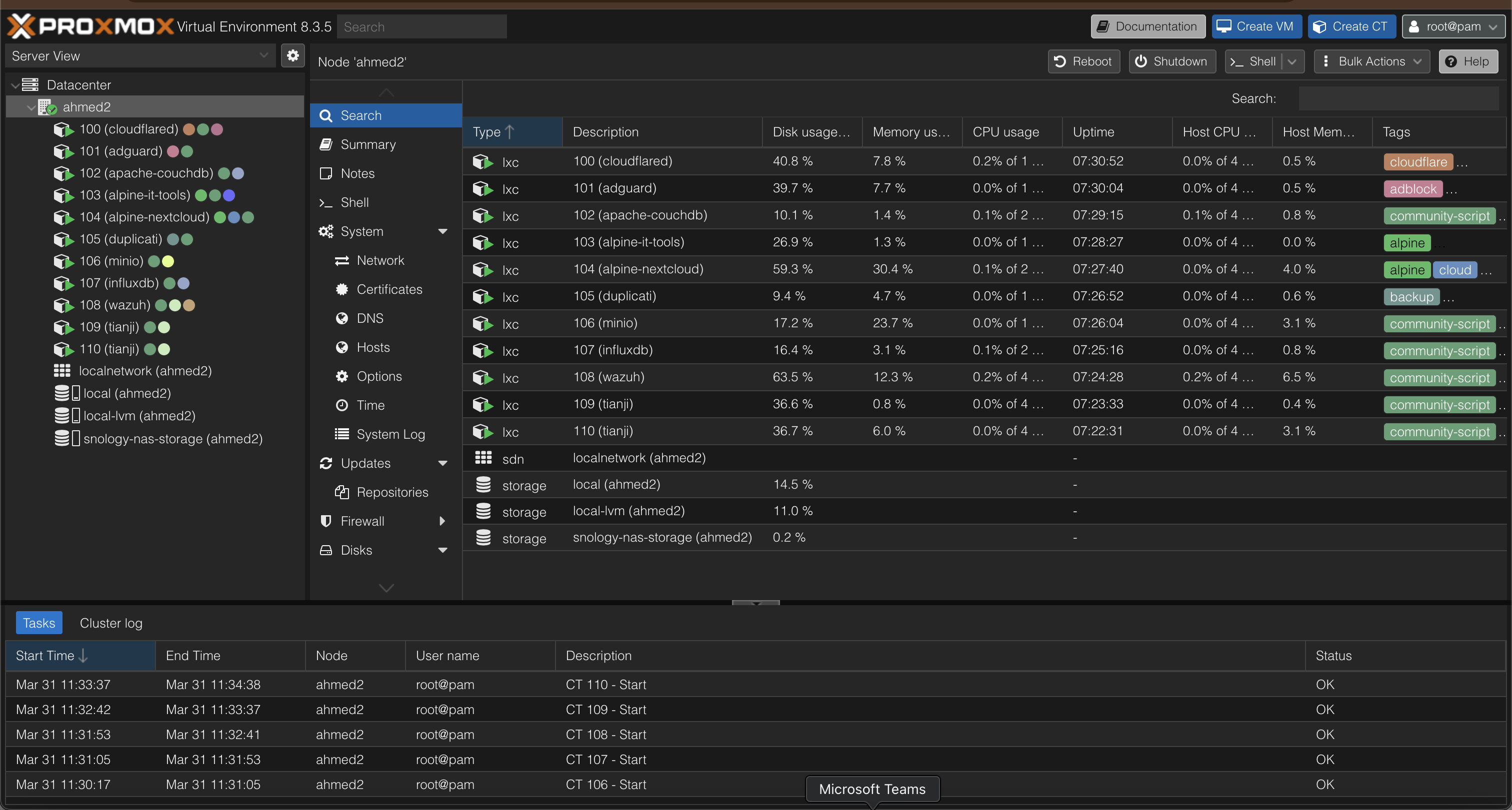 Ahmed2 Proxmox Node